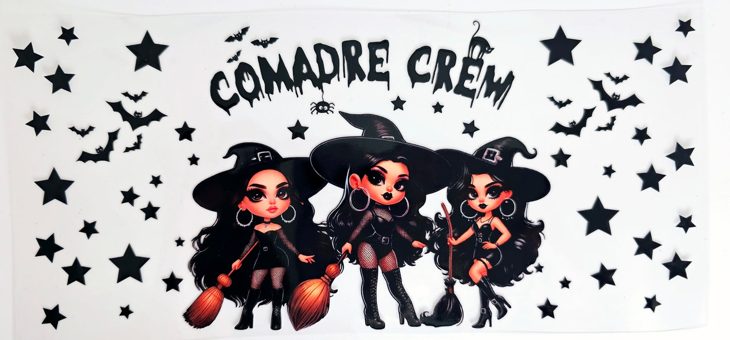 Comadre Crew Witches - UVDTF Wrap for cups/hard surfaces sticker