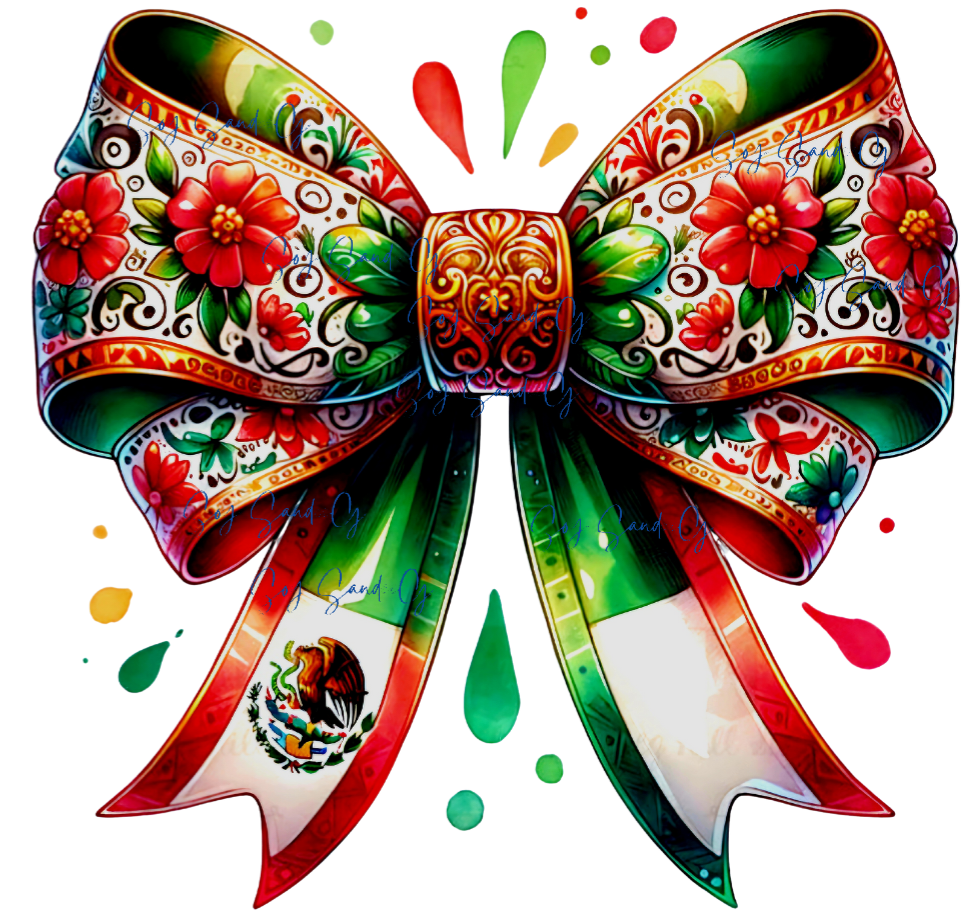 Mexican Coquette Bow #2 - UVDTF Decal for cups/hard surfaces sticker