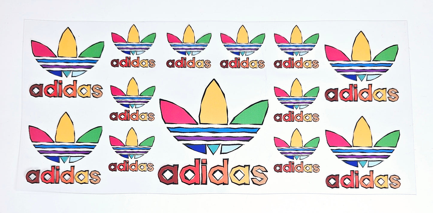 Adidas Pride - UVDTF wrap for cups/hard surfaces sticker