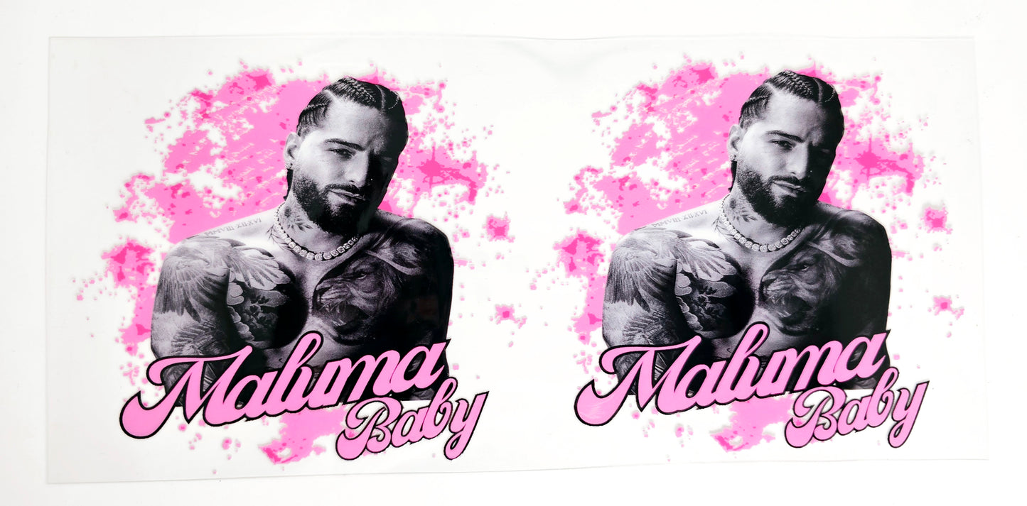Maluma - UVDTF Wrap for cups/hard surfaces sticker