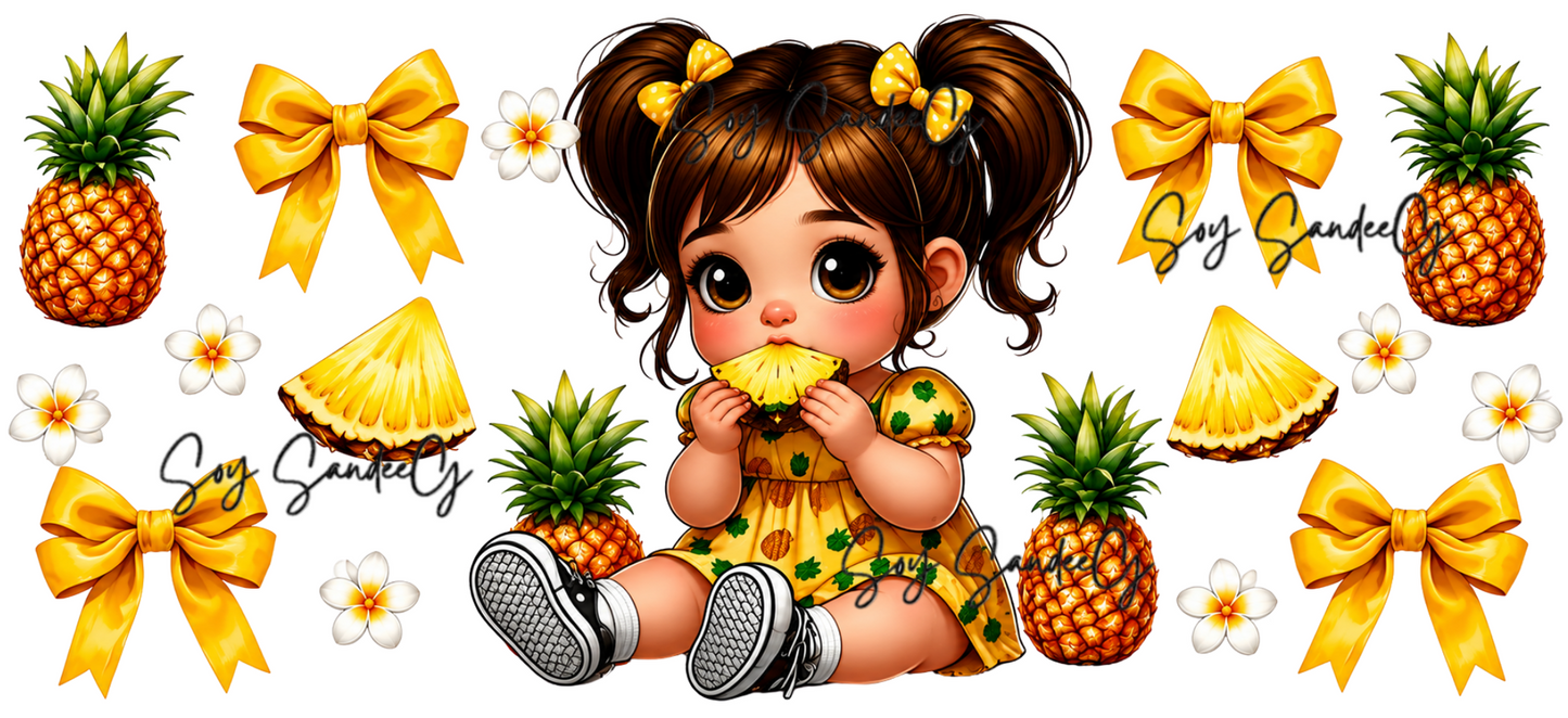 Pineapple Cutie - UVDTF Wrap for cups/hard surfaces sticker