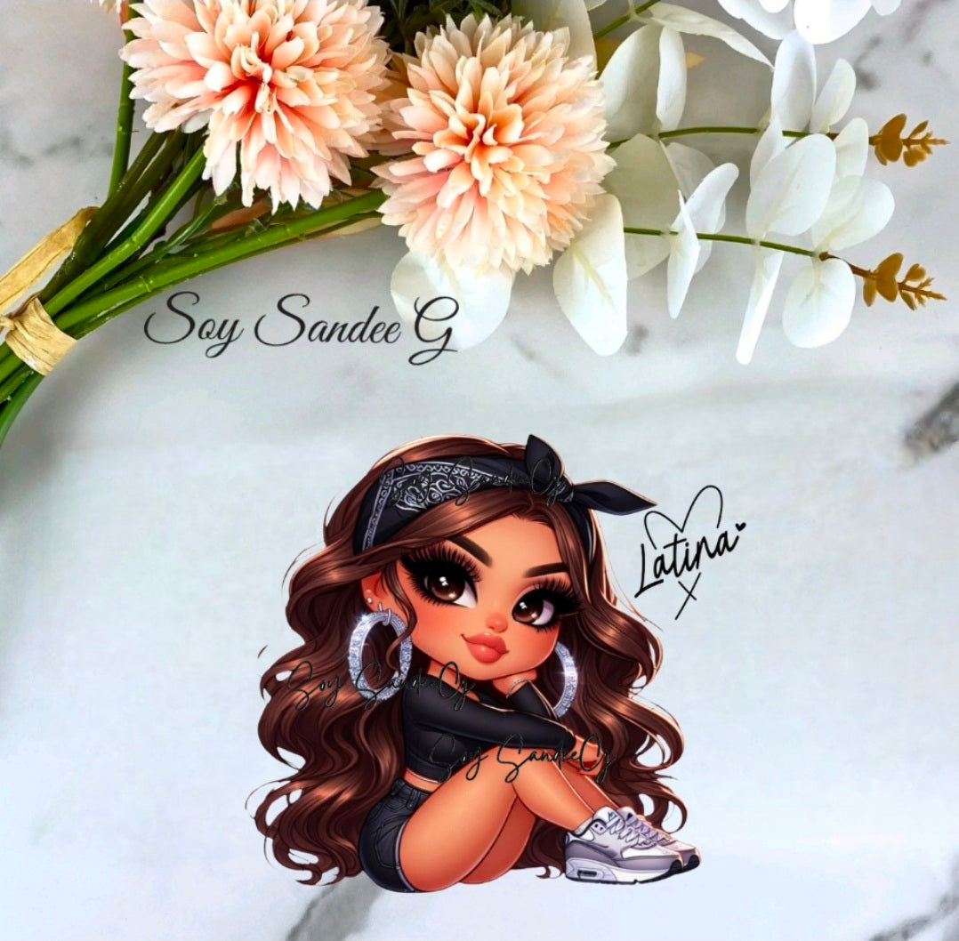 Latina Cutie - UVDTF Decal for cups/hard surfaces sticker