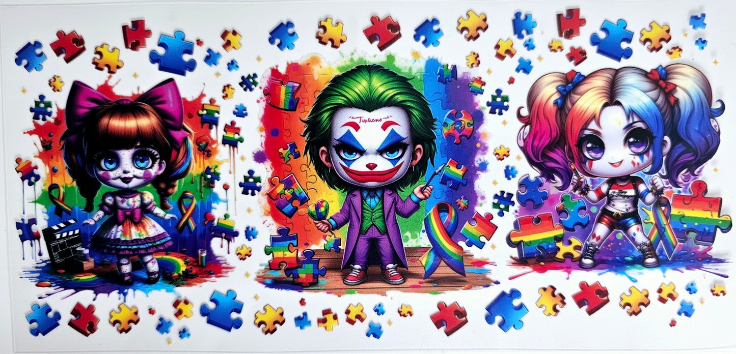 Autism Joker - UVDTF Wrap for cups/hard surfaces sticker