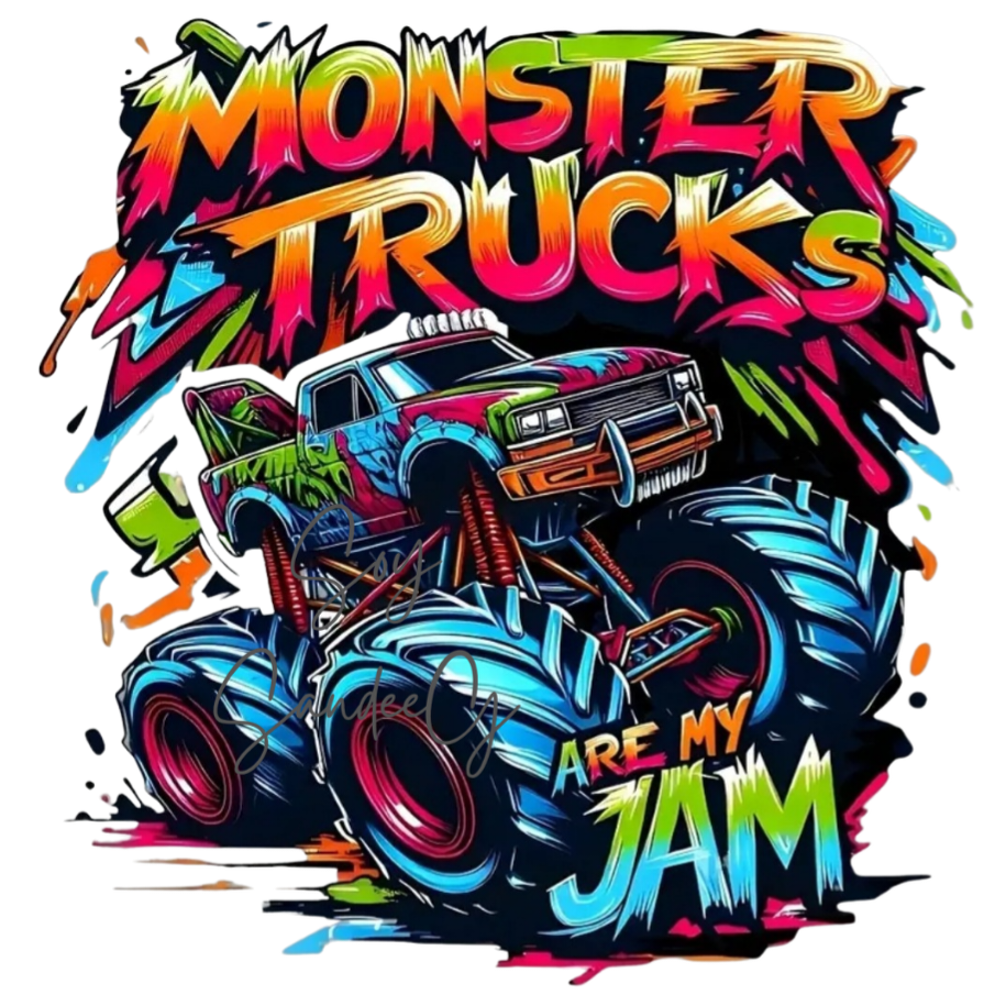 Los Monster Trucks son mi pasión. Envoltura UVDTF - 2