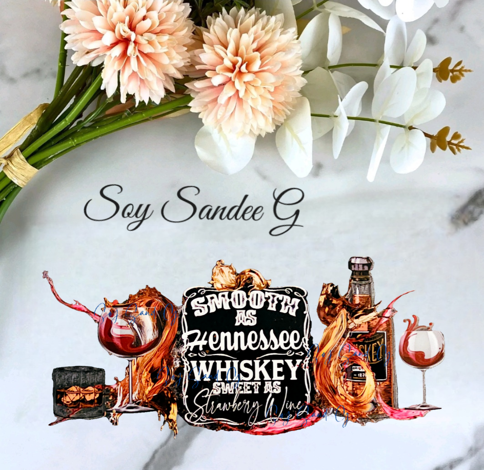 Smooth as Hennessee Whiskey - UVDTF Wrap for cups/hard surfaces sticker