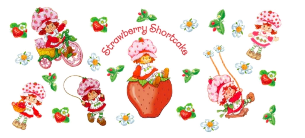 Strawberry Shorties - UVDTF Wrap for cups/hard surfaces sticker