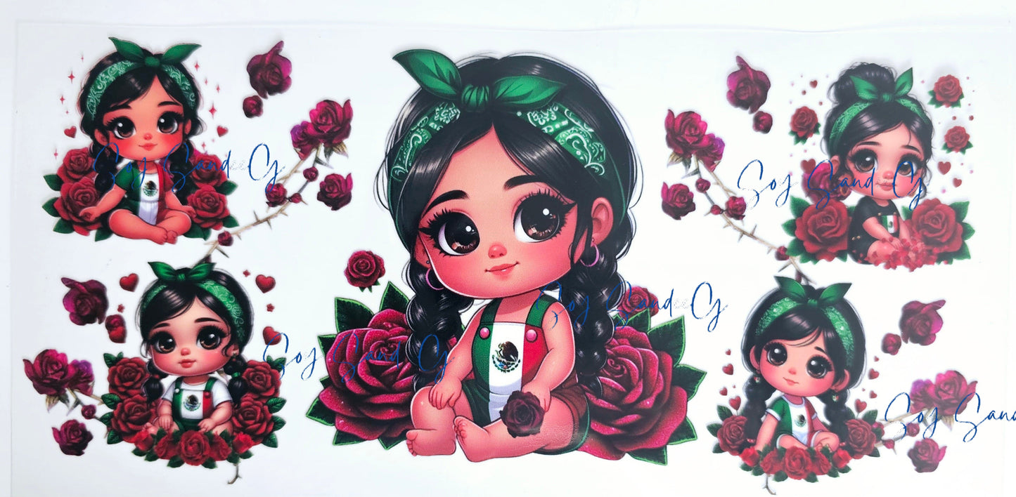 Cute Mexican Toddlers -UVDTF Wrap for cups/hard surfaces sticker