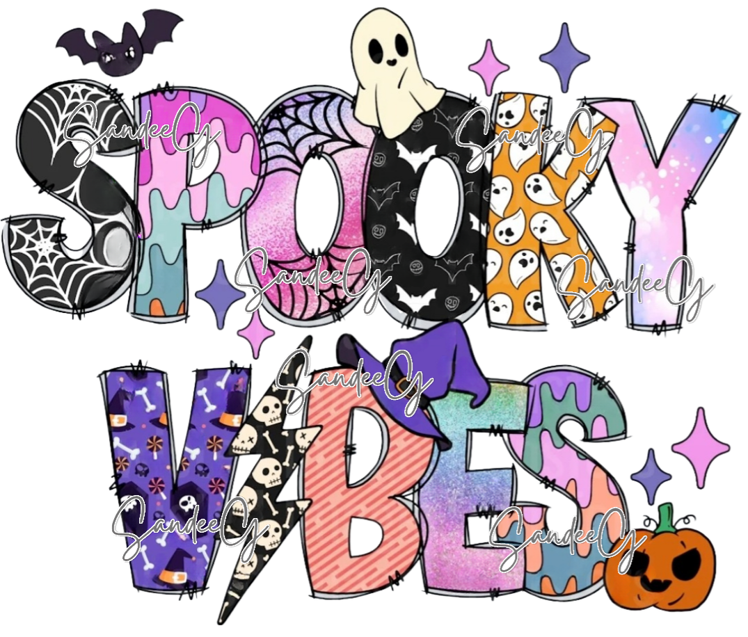 Spooky Vibes - UVDTF Decal for cups/hard surfaces sticker