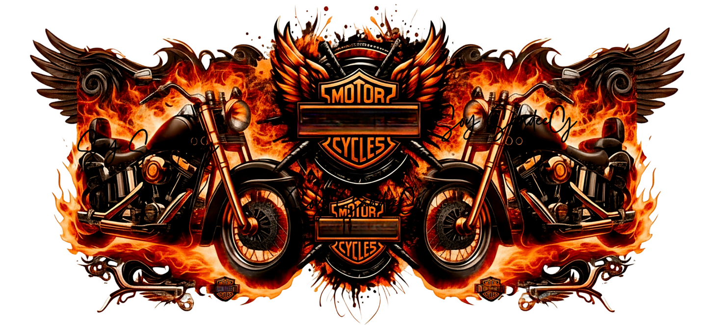 Orange Motorcycles - UVDTF Decal for cups/hard surfaces sticker