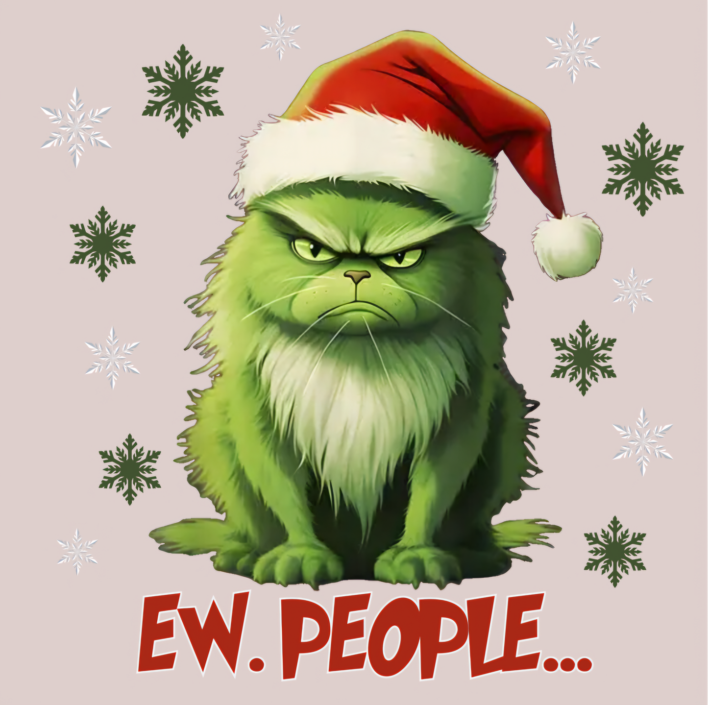 EW People Cat - UVDTF Decal for cups/hard surfaces sticker