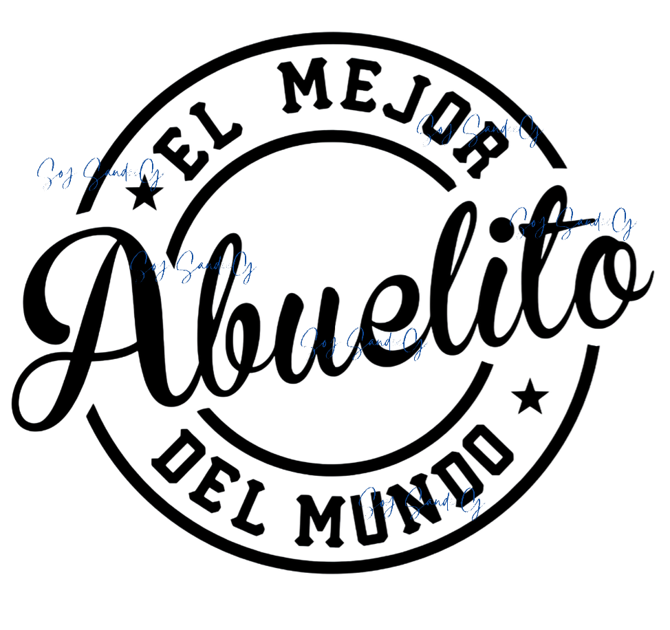 El Mejor Abuelito (The Best Grandad) - UVDTF Decal for cup/hard surfaces sticker