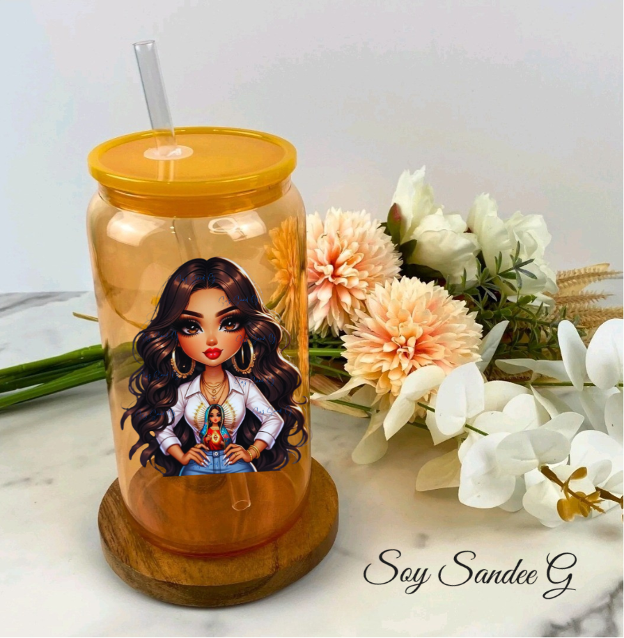 Sexy Religious Latina #2 - UVDTF Decal for cups/hard surfaces sticker
