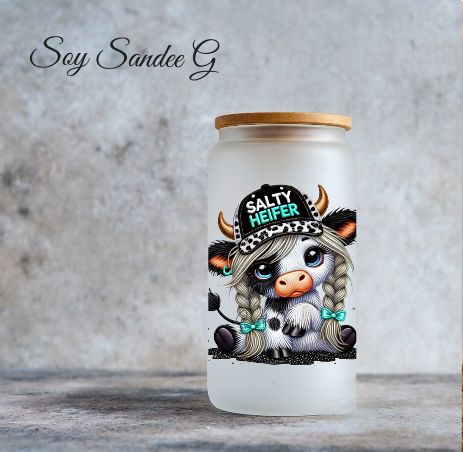 Salty Heifer - UVDTF Decal for cups/hard surfaces sticker
