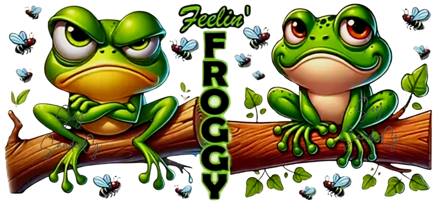 Feelin' Froggy - UVDTF Wrap for cups/hard surfaces sticker