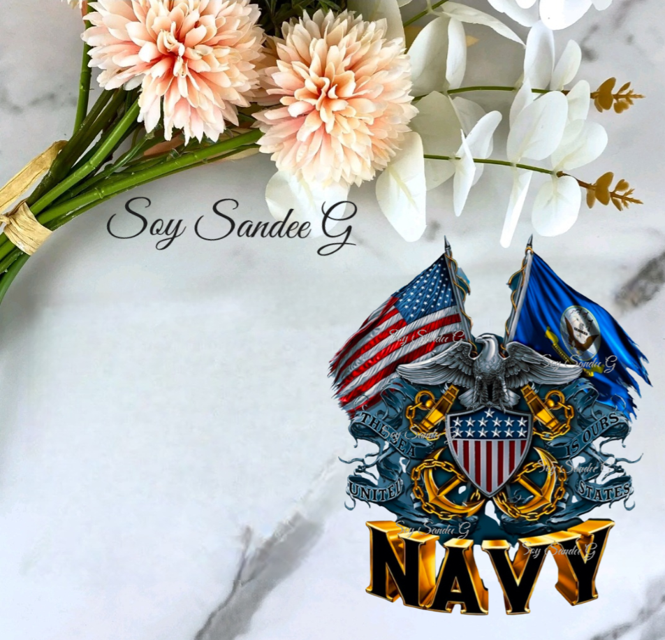 Navy - UVDTF Decal for cups/hard surfaces sticker