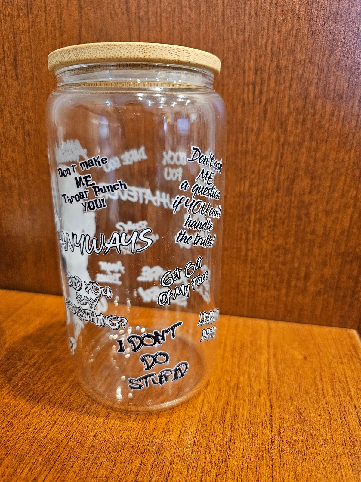 Attitude? - 16oz Glass Cup