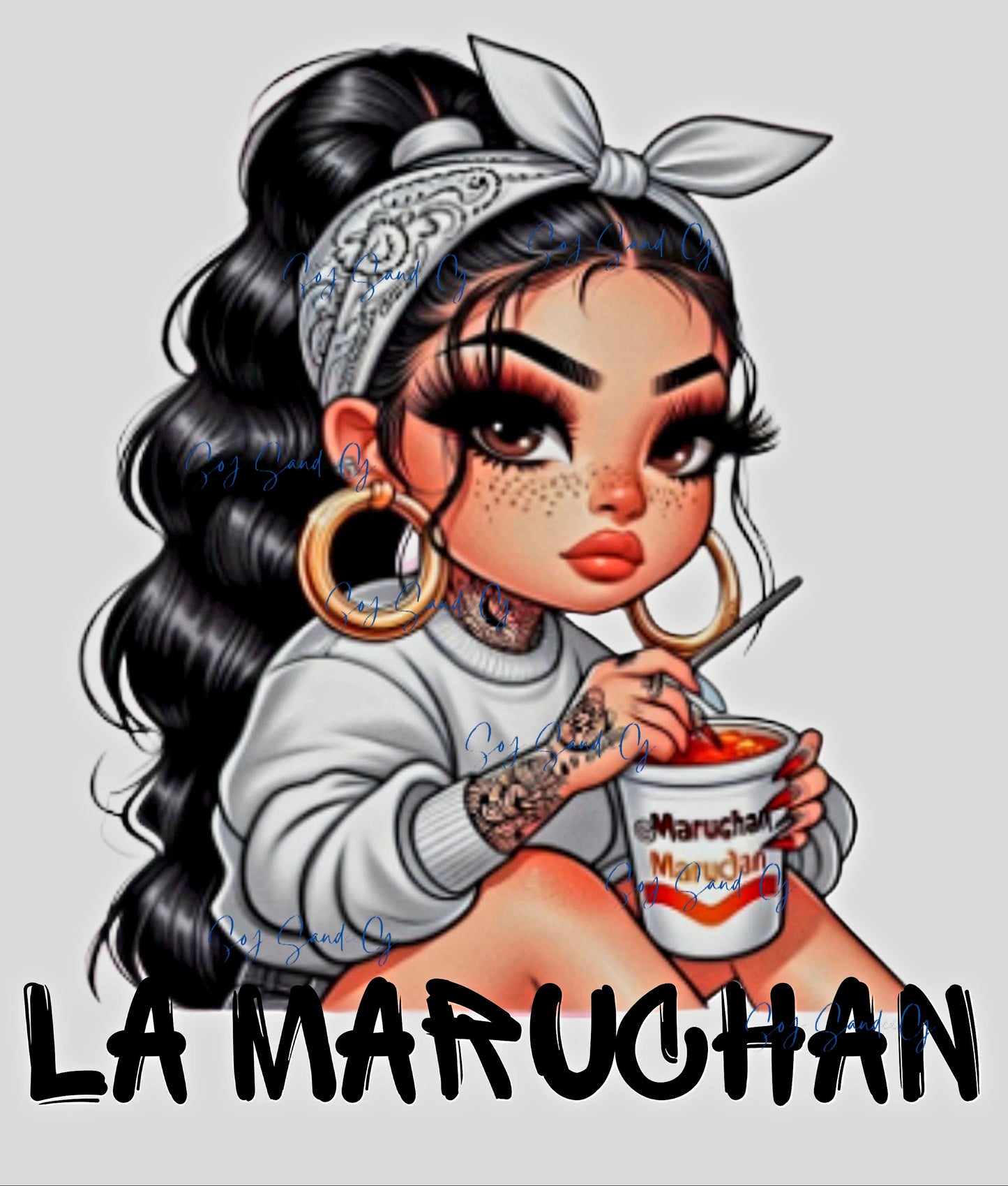 Calcomanía UVDTF de La Maruchan