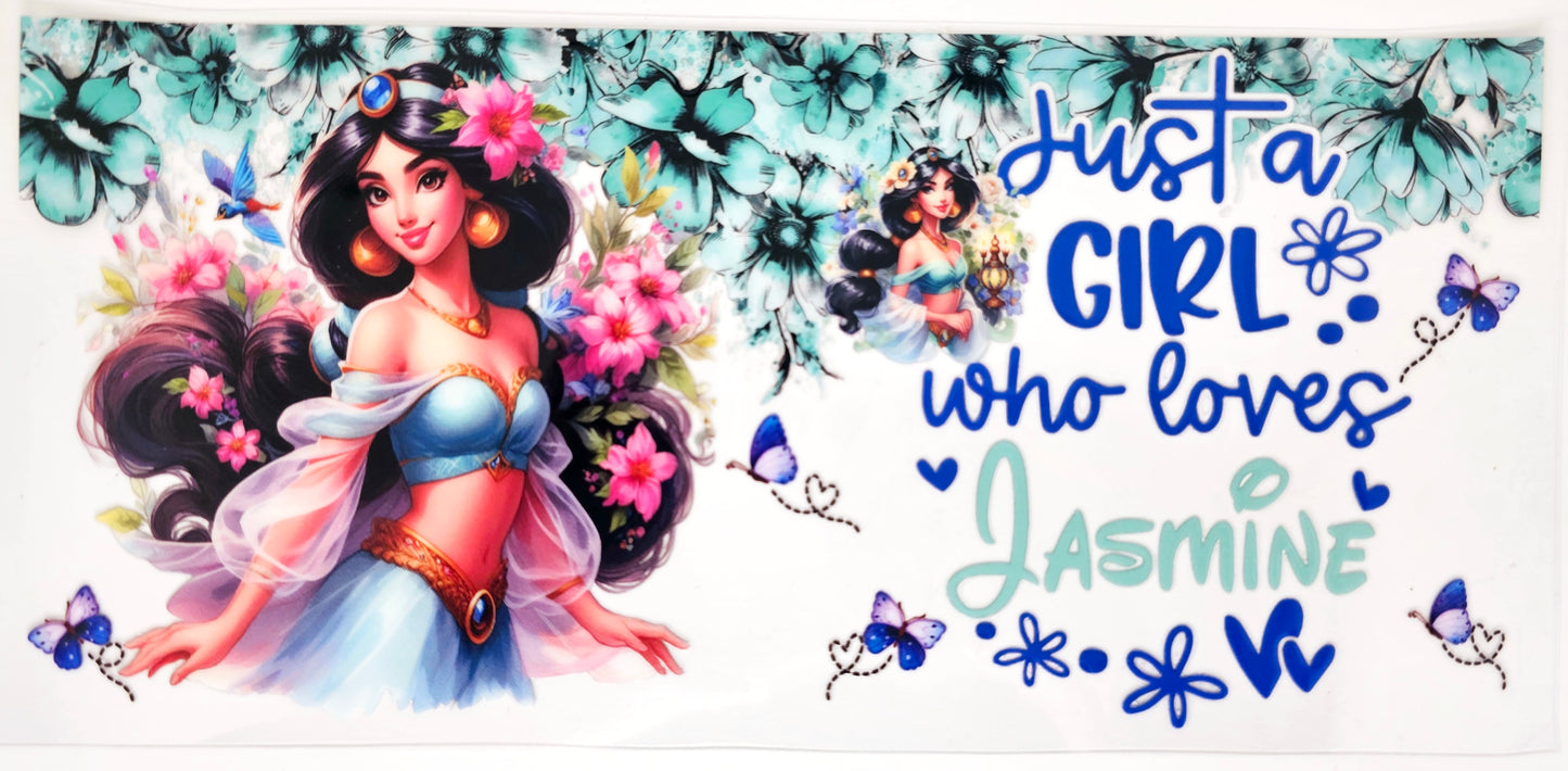 Jasmine Double Sided - UVDTF Wrap for cups/hard surfaces sticker