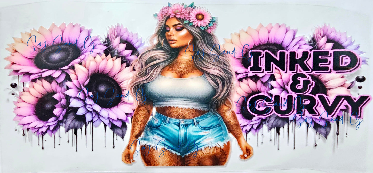 Inked & Curvy - UVDTF Wrap for cups/ hard surfaces sticker