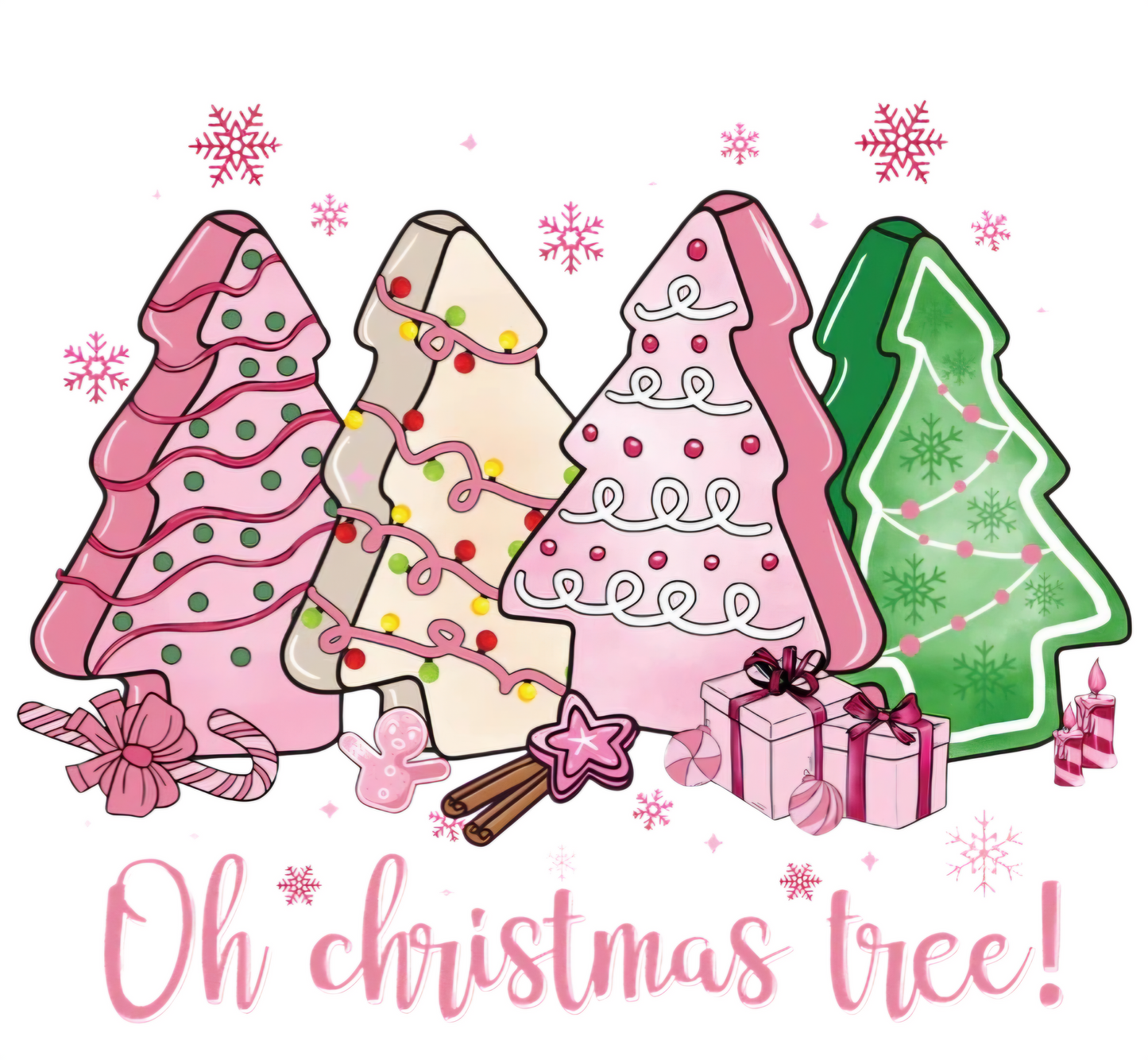 Oh Christmas Tree - UVDTF Decal for cups/hard surfaces sticker