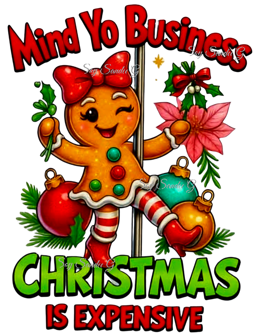 Mind Yo Business Gingerbread Girl - UVDTF Decal for cups/hard surfaces sticker