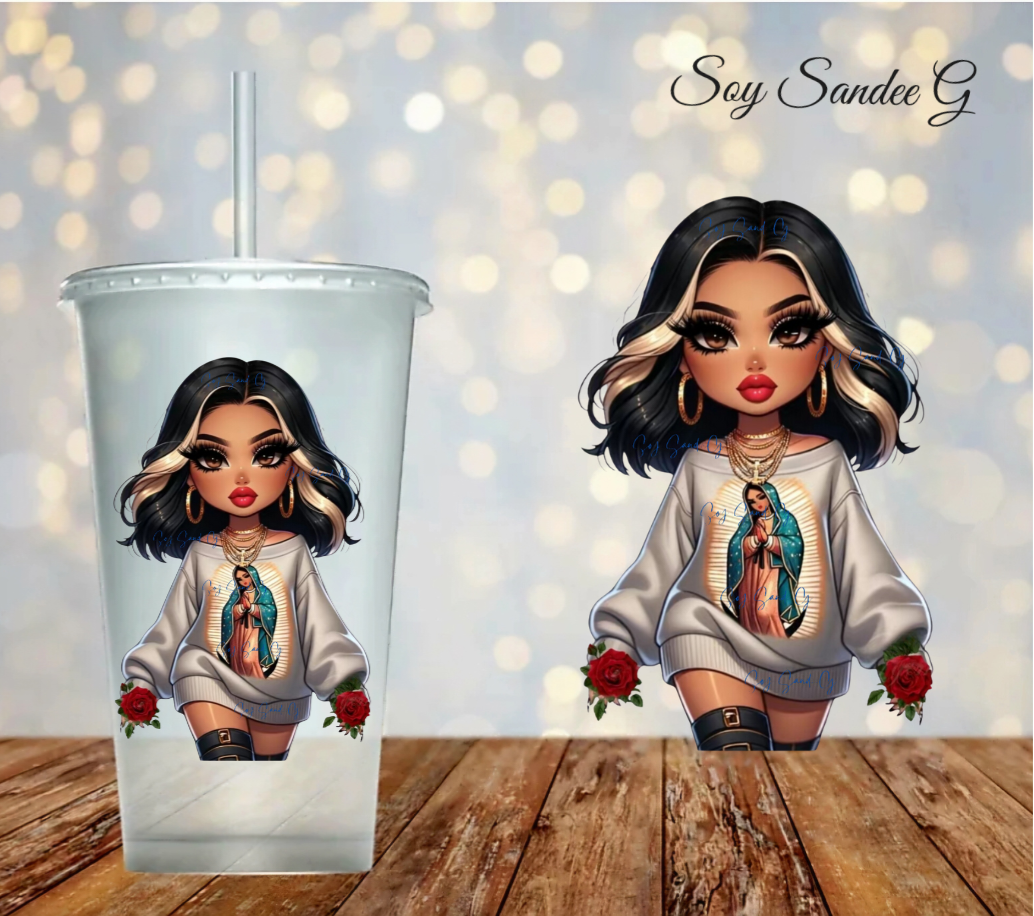 Sexy Religious Latina #1 - UVDTF Decal for cups/hard surfaces sticker