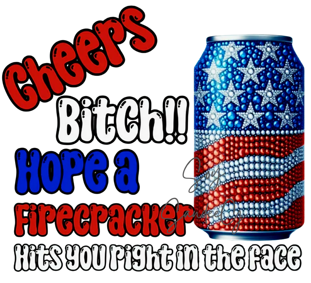 Cheers B*tch! - UVDTF Decal for cups/hard surfaces sticker