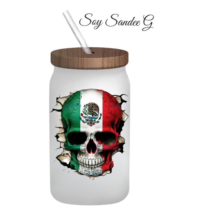 Mexican Skull - UVDTF Decal for cups/hard surfaces sticker