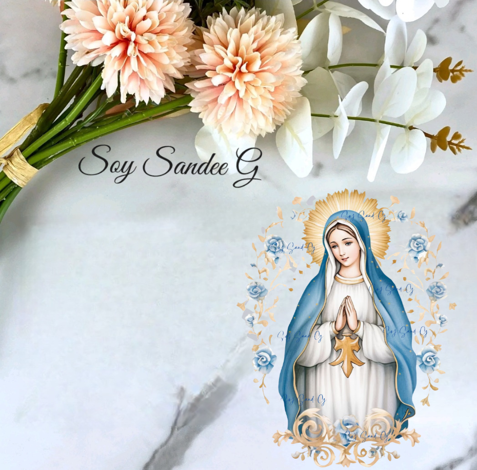 Calcomanía UVDTF de la Virgen María