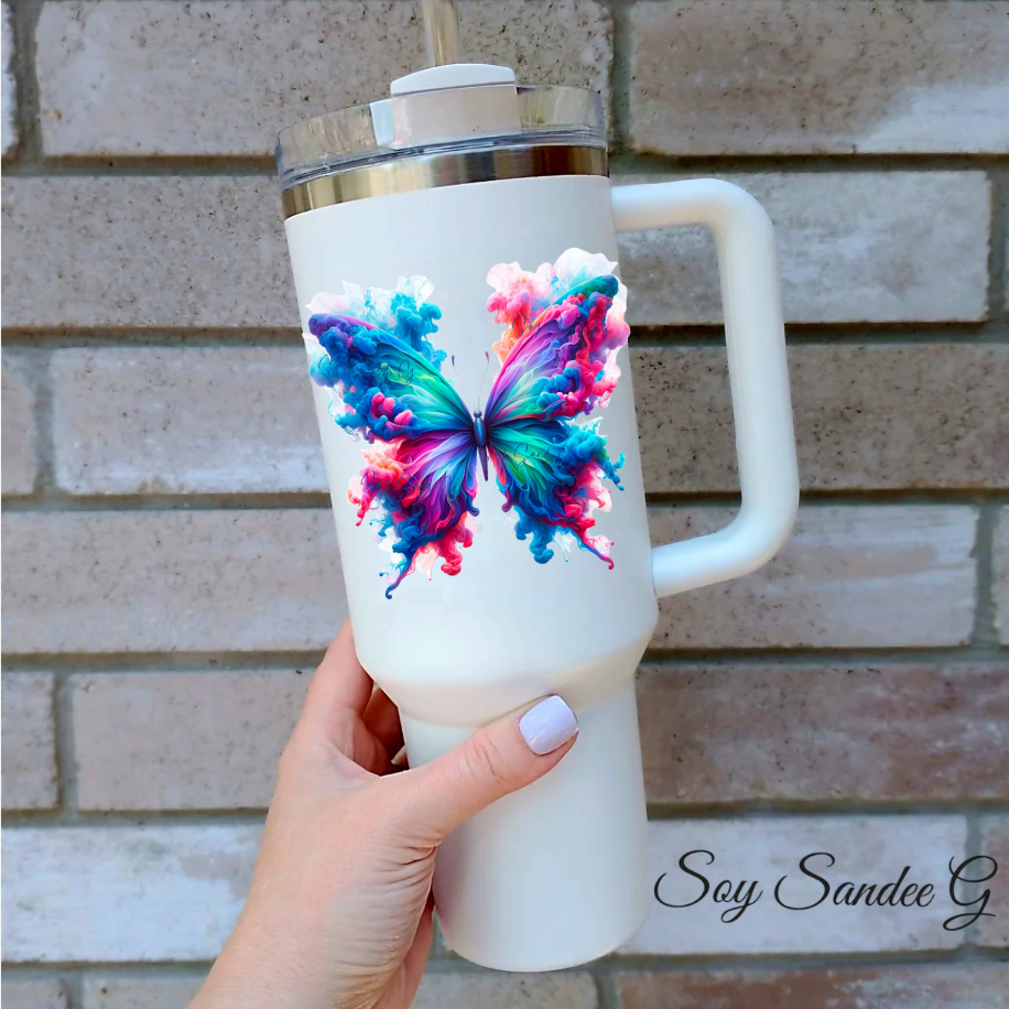 Smoke Butterfly #2 - UVDTF Decal for cups/hard surfaces sticker