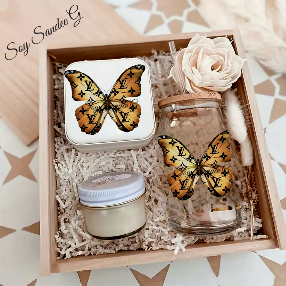 Louis Vuitton Butterfly - UVDTF Decal for cups/hard surfaces sticker
