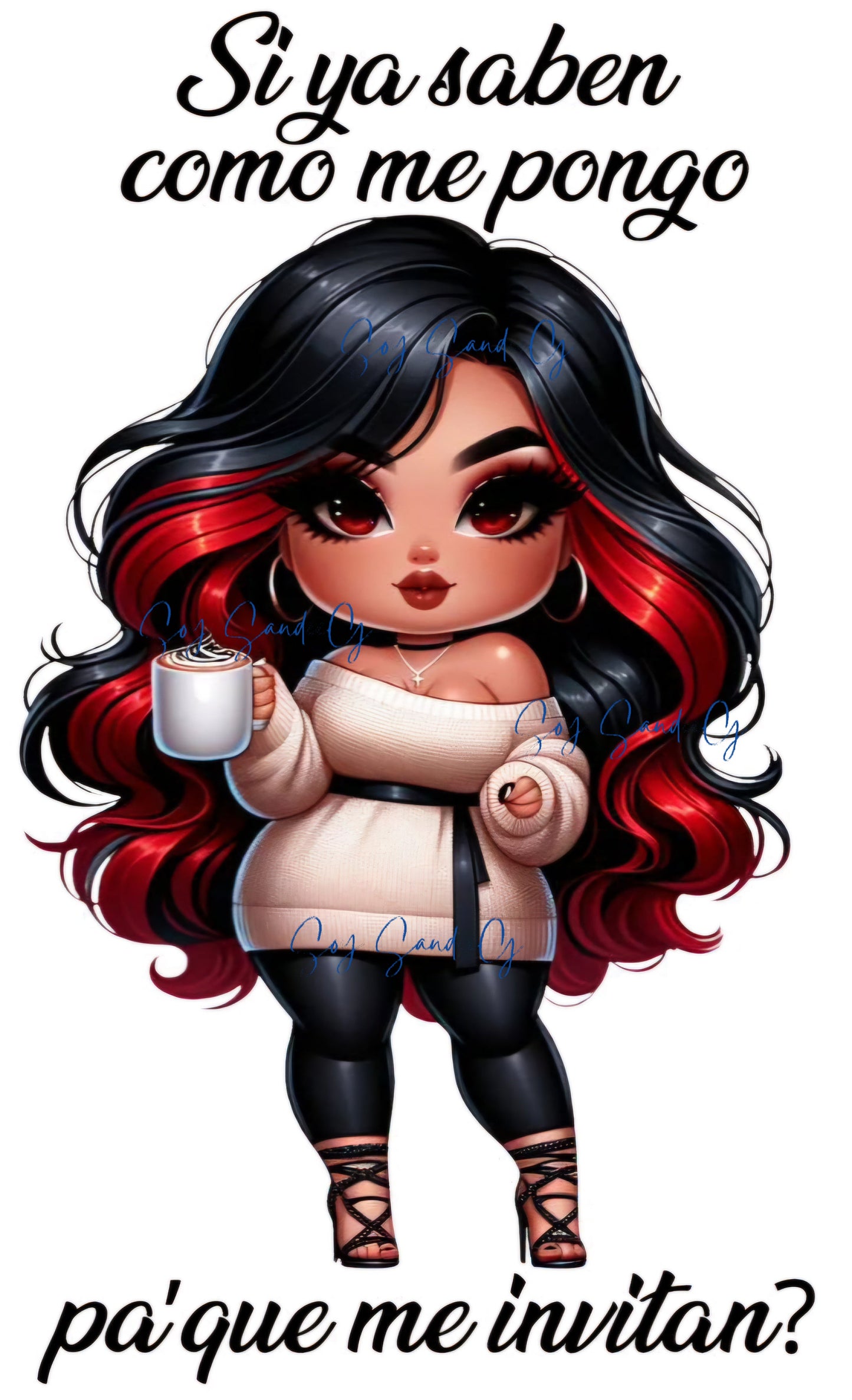 Si ya sabes como me pongo...Calcomanía UVDTF