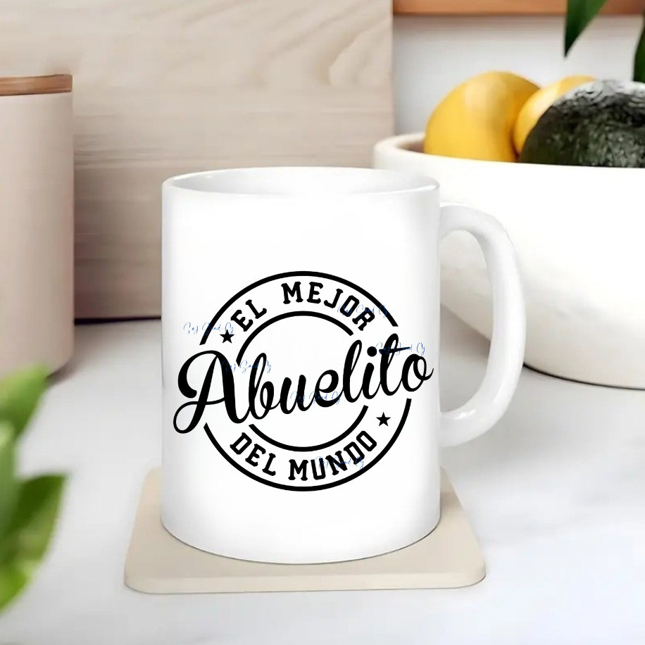 El Mejor Abuelito (The Best Grandad) - UVDTF Decal for cup/hard surfaces sticker