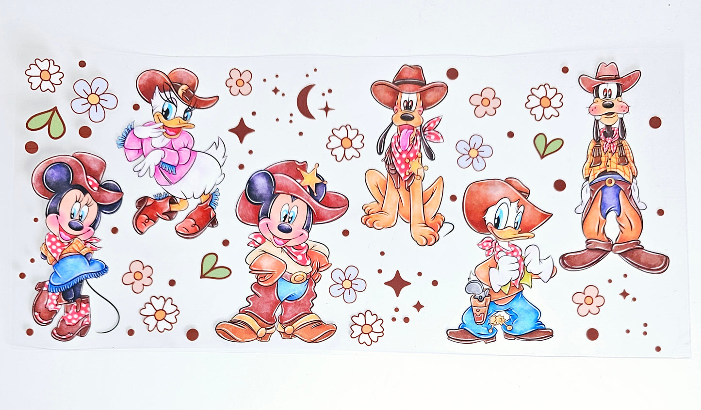 Country Mickey & Friends - UVDTF wrap for cups/hard surfaces sticker