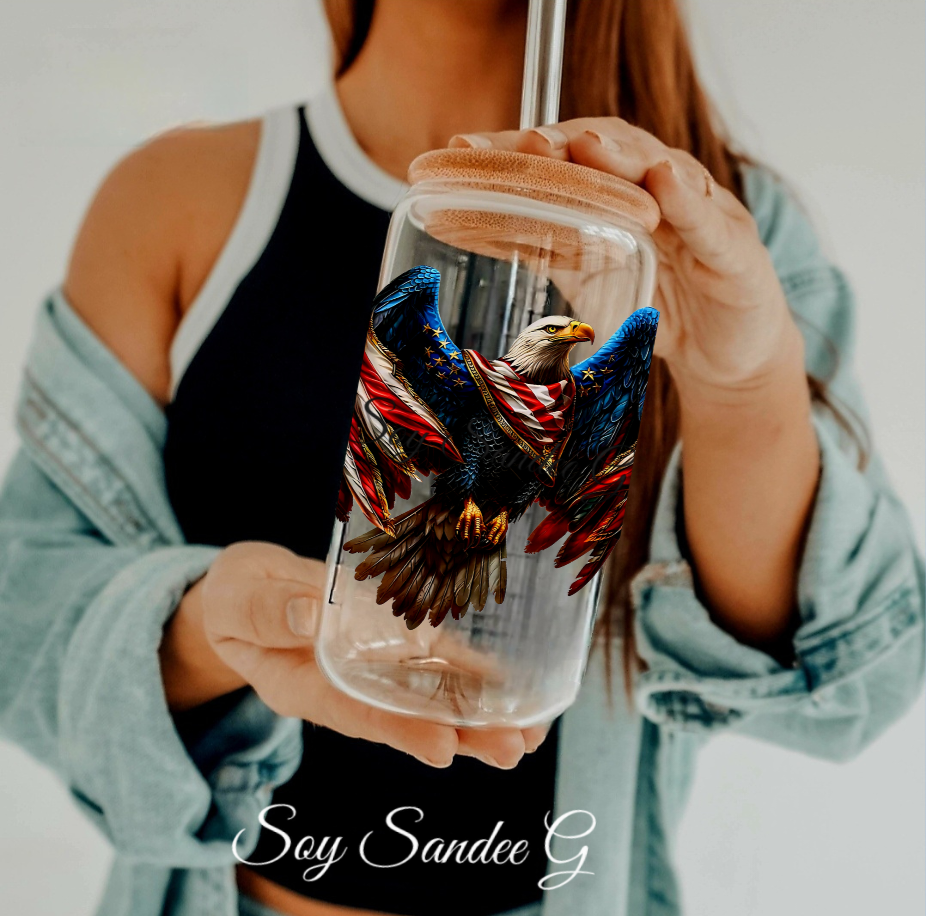 Patriotic Eagle #3 - UVDTF Decal for cups/hard surfaces sticker