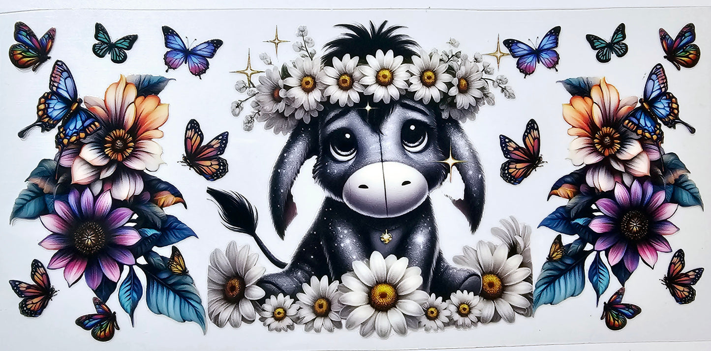 Donkey & Daisies - UVDTF Wrap for cups/hard surfaces sticker