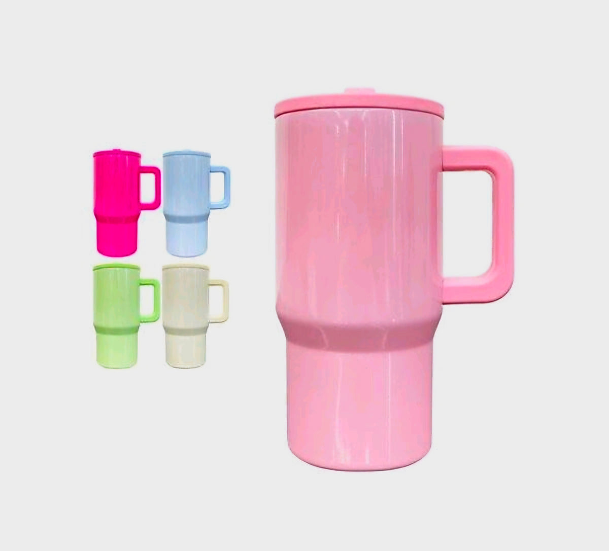 20 oz Stainless Steel Tumbler with Flip Straw