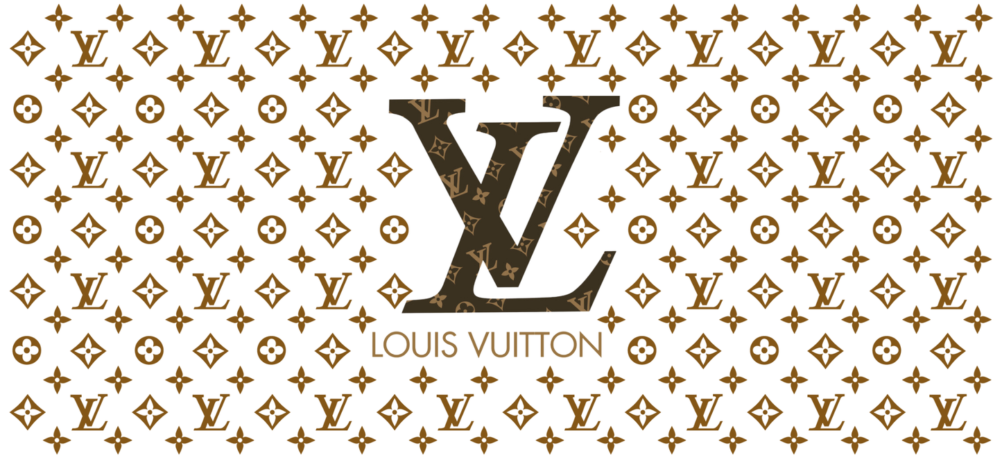 Louis Vuitton Light Brown - UVDTF Wrap for cups/hard surfaces sticker