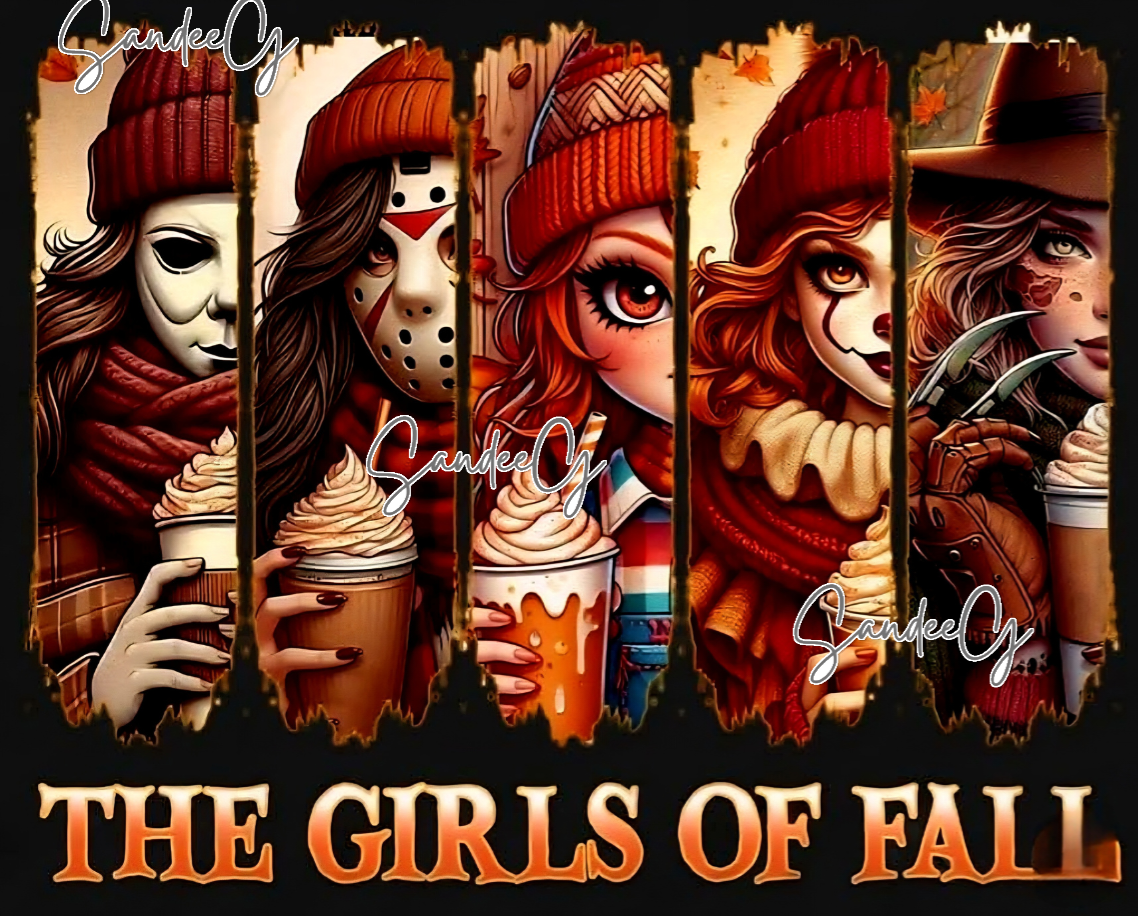 The Girls of Fall - UVDTF Decal for cups/hard surfaces sticker