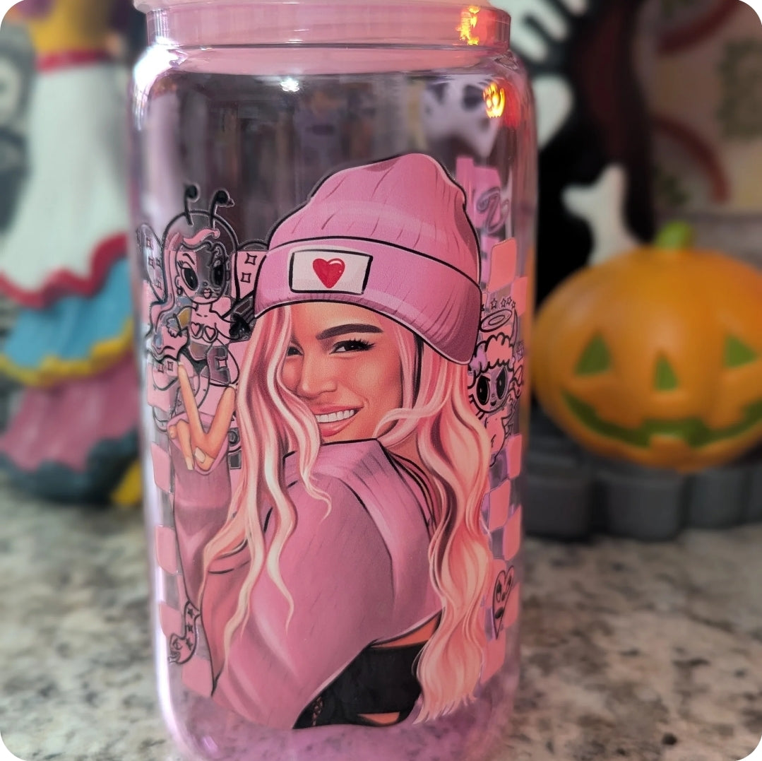 Abrigo UVDTF Karol G Bichota rosa