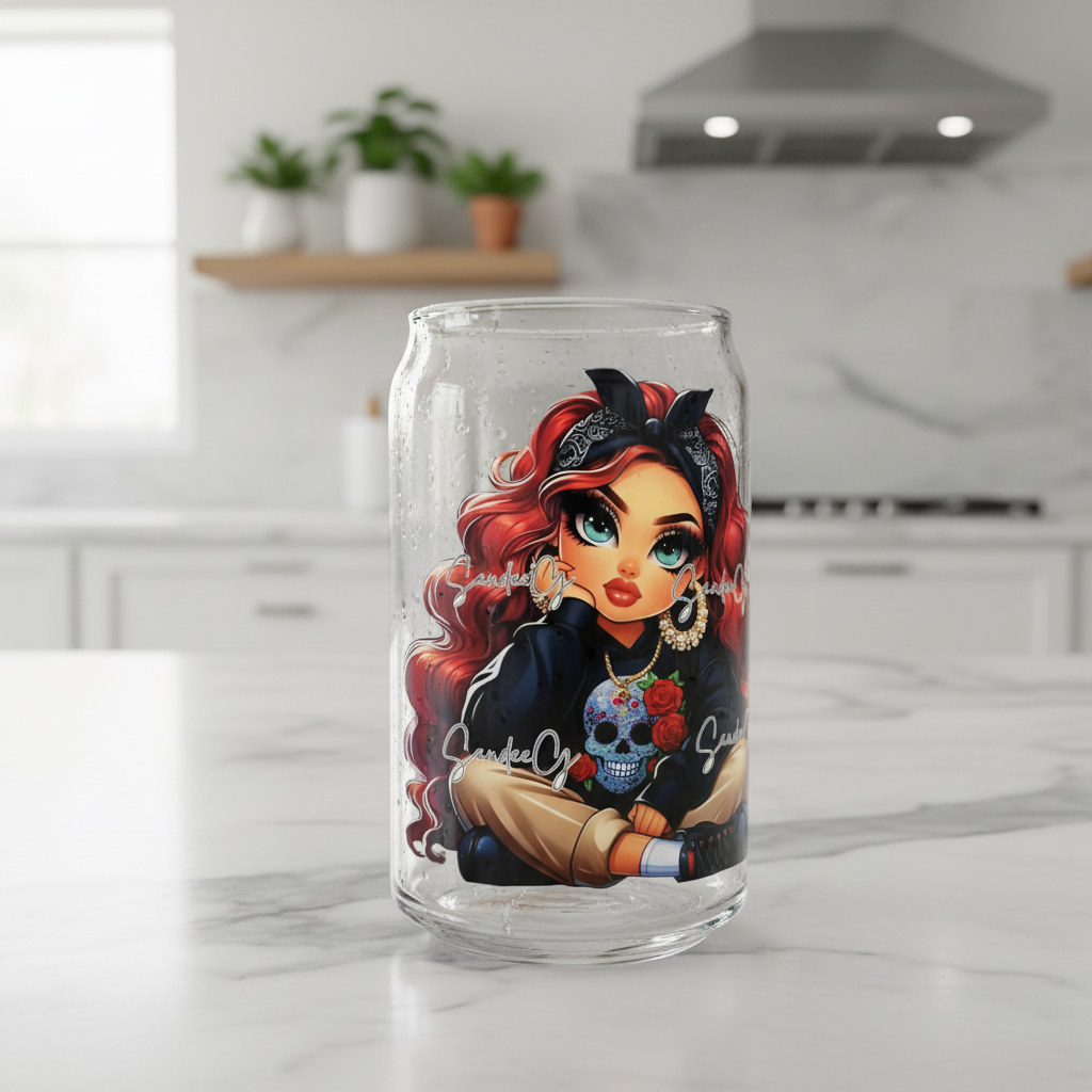 Red Haired Halloween Cutie - UVDTF Decal for cups/hard surfaces sticker