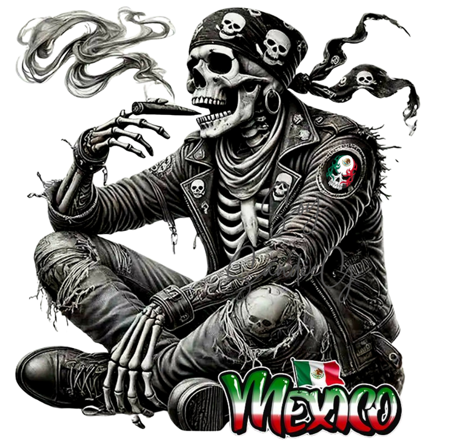 Mexican Biker Guy - UVDTF Decal for cups/hard surfaces sticker