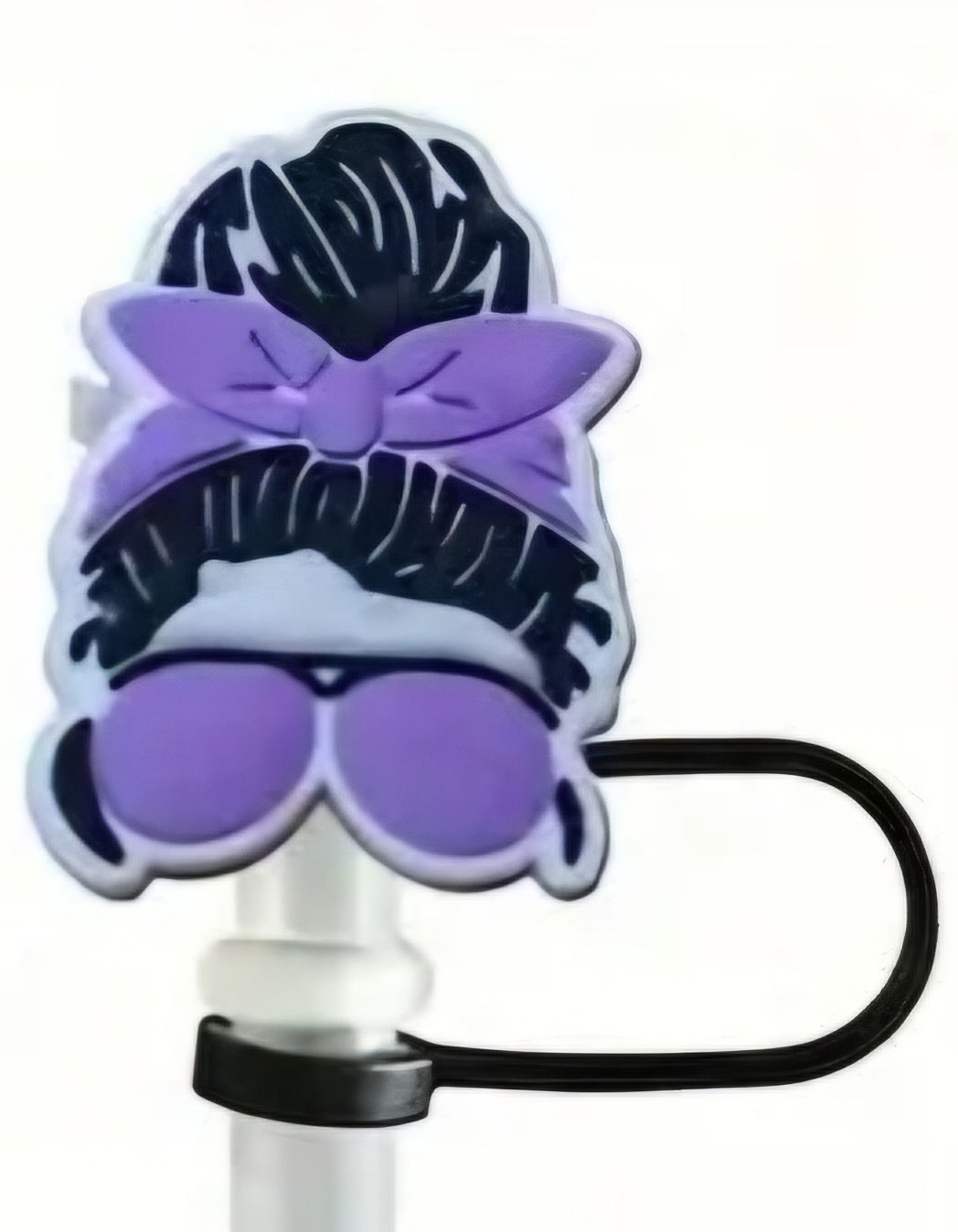 Messy Bun - Straw Topper