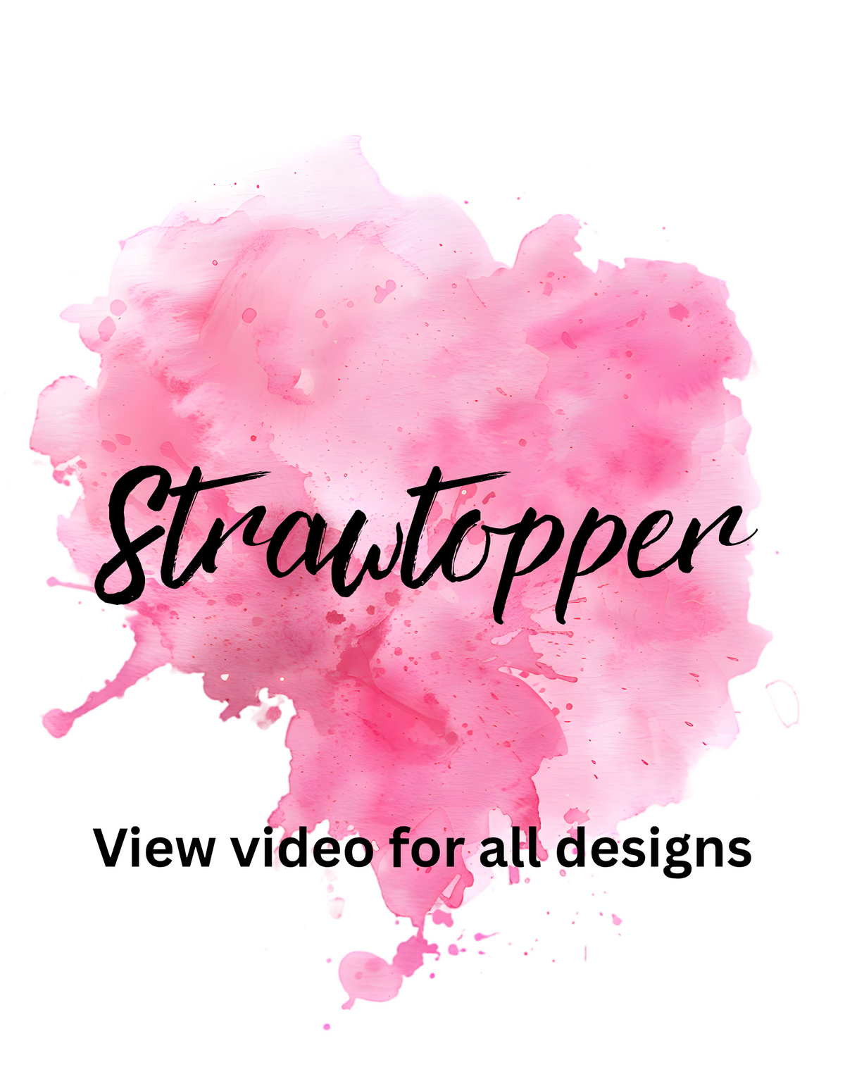 3D Straw Topper (Character)