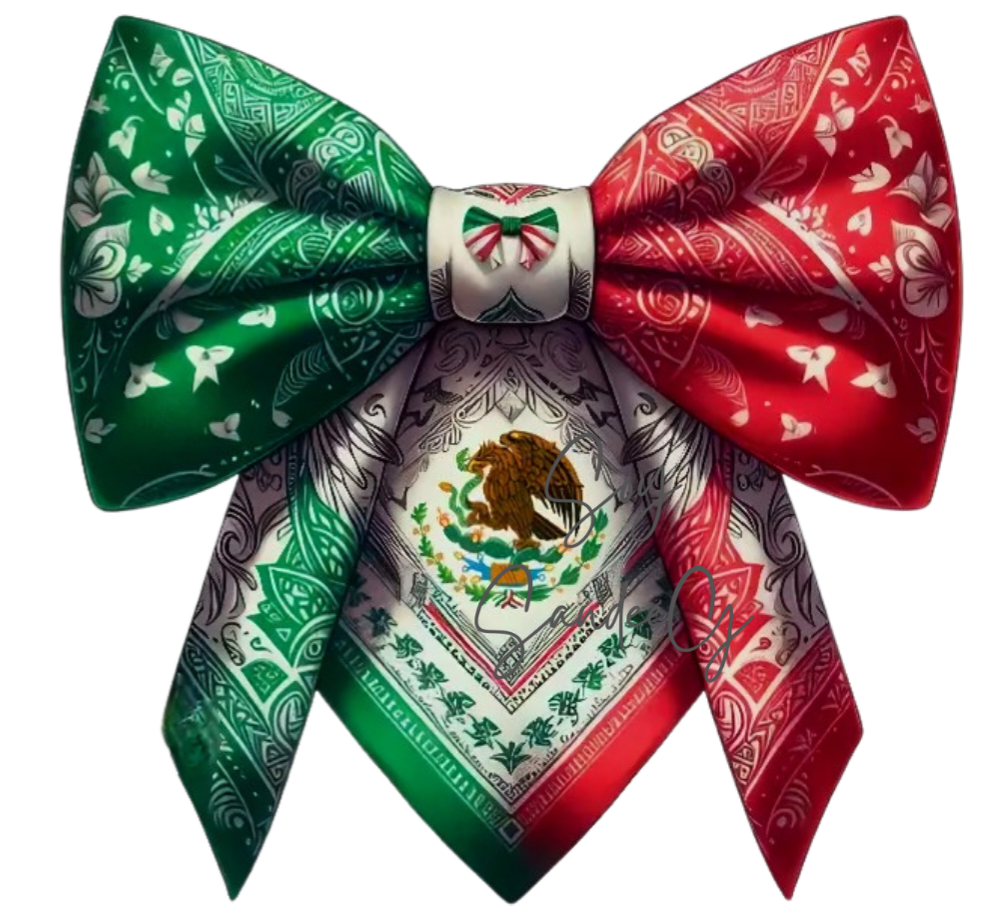 Mexican Bandana Bow - UVDTF Decal for cups/hard surfaces sticker