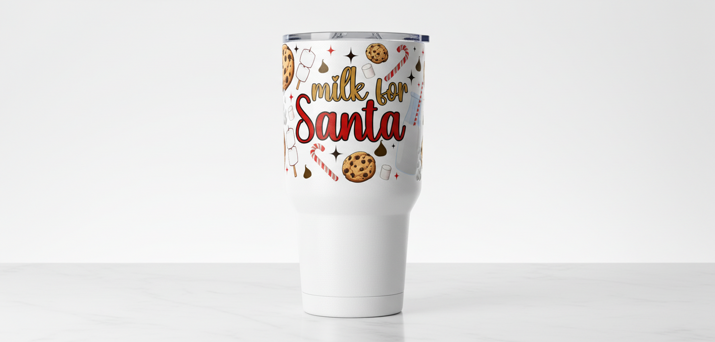 Milk for Santa - UVDTF Wrap for cups/hard surfaces sticker