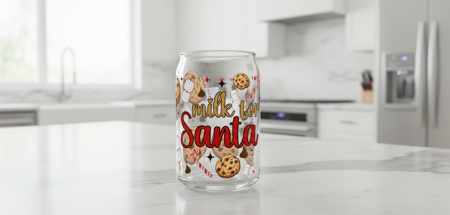 Milk for Santa - UVDTF Wrap for cups/hard surfaces sticker