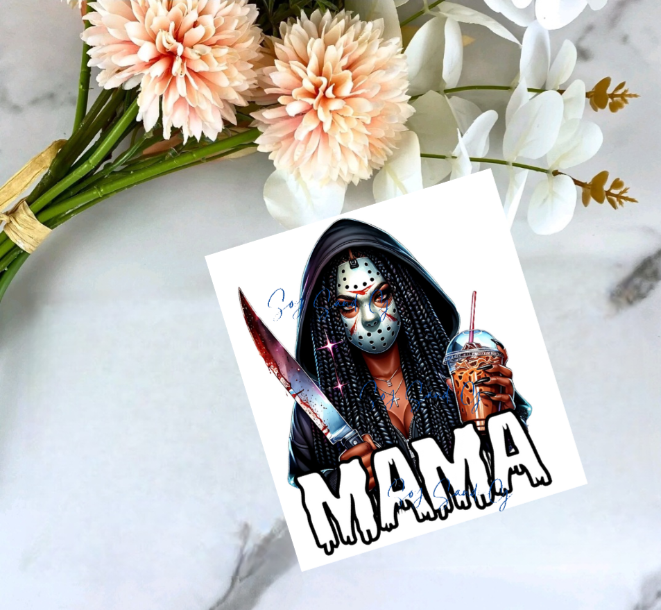 Killer Braids Mama - UVDTF Decal for 16oz Cup/Hard Surfaces