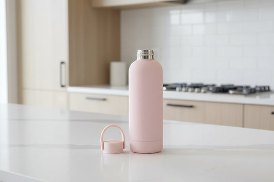Light Pink Stainless Steel Water Bottle - You Can Add any Design