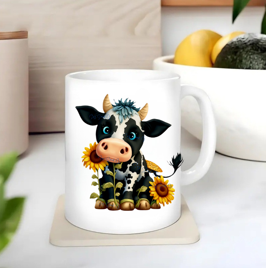 Sunflower Cow - UVDTF Decal